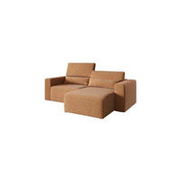 ECKSOFA Modular Premium Kupferfarben - Schwarz/Kupferfarben, Holz/Holzwerkstoff (225/172cm) - Furnisell