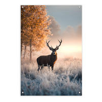 GARTEN-POSTER 60x90 cm Gartendeko: Hirsch - Beige, Kunststoff (60/90/2cm) - artissimo