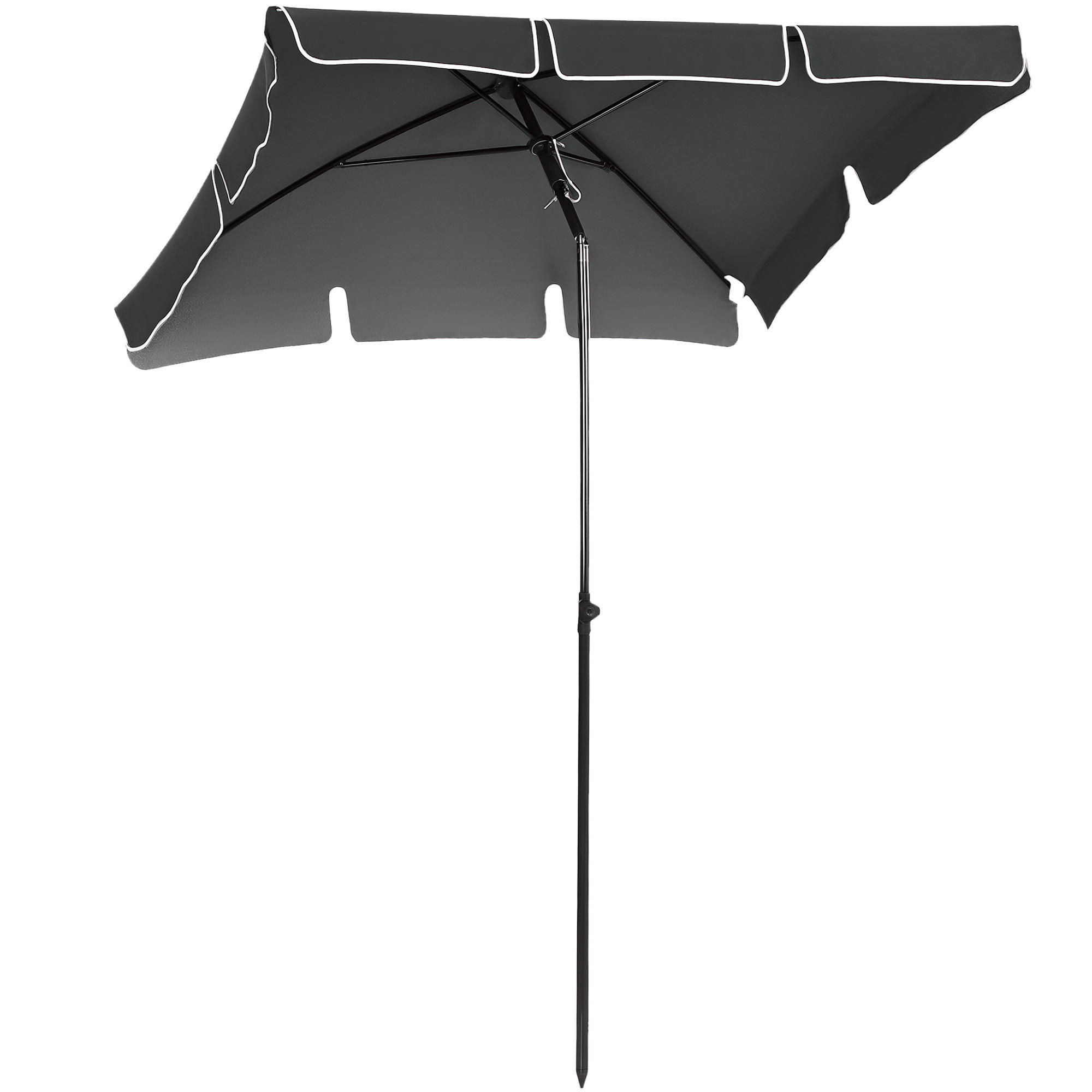 SONNENSCHIRM DE-05543 Knickbar, neigbar Grau - Grau, Metall (130/198cm) - ComfortXL