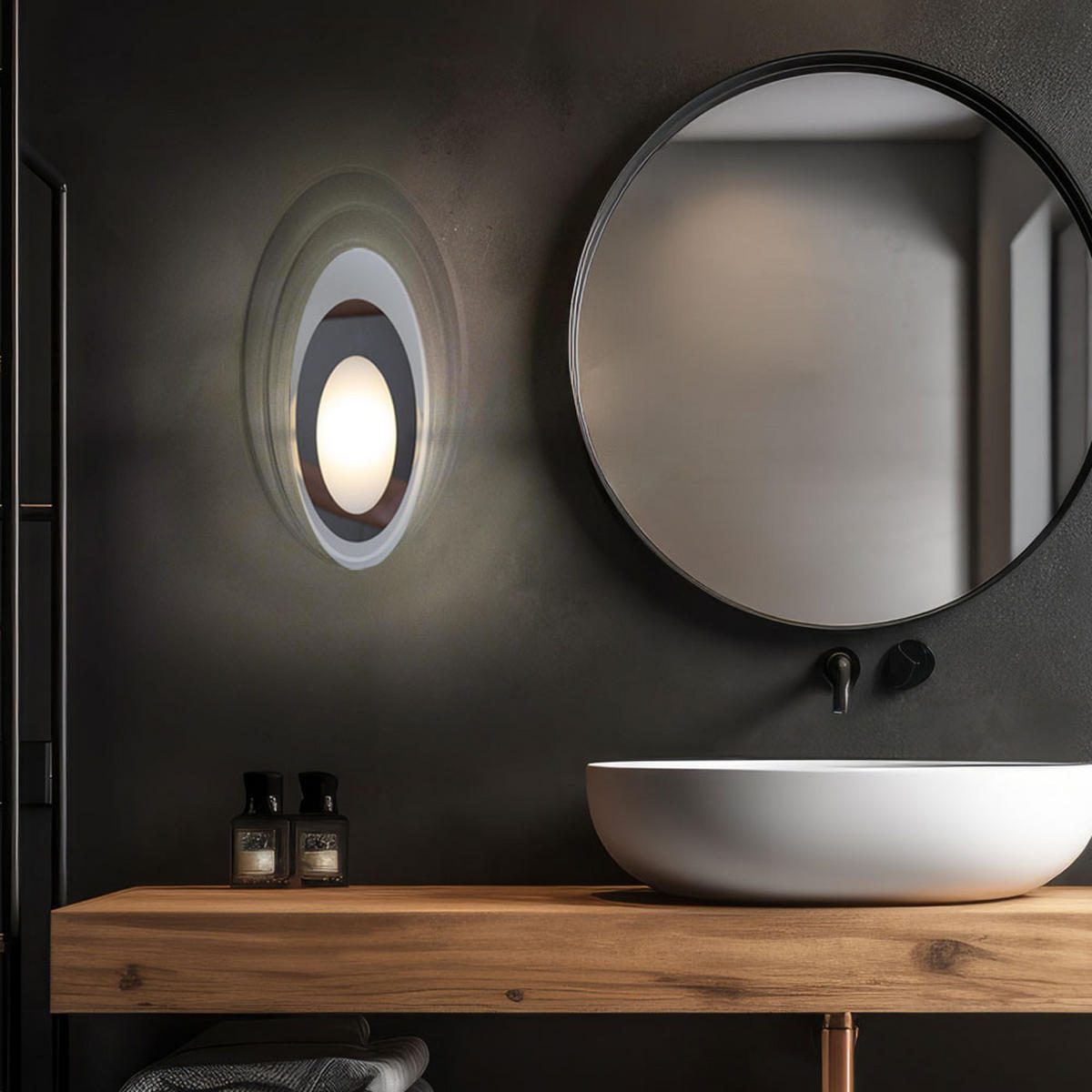 LED WANDLEUCHTE Aluminium Silber Satiniert - Silberfarben, Metall (16/5.5/28cm) - Esto