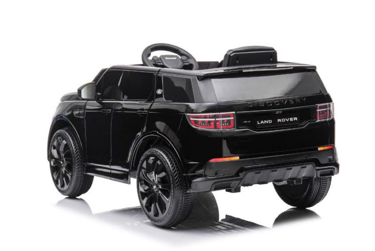 KINDER ELEKTROAUTO Land Rover Discovery 5 schwarz EVA-Reifen, Bluetooth, MP3-Anschluss, Musikfunktion, Stoßdämpfer - Schwarz, Kunststoff (108/65/51cm) - Es-Toys