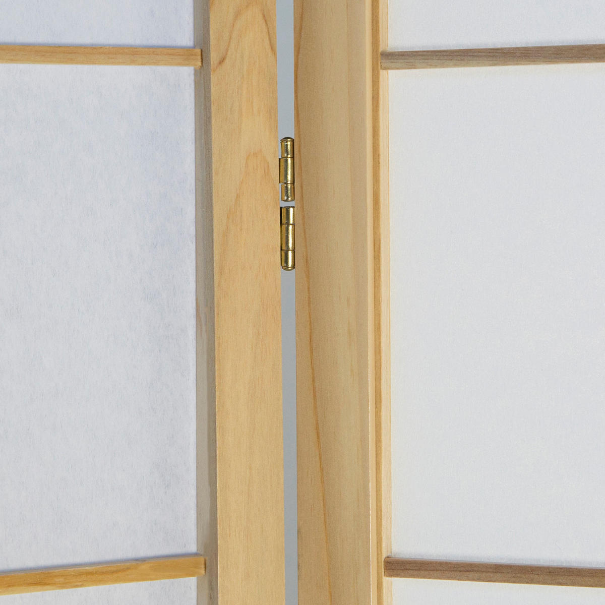 PARAVENT 5-tlg. 220/175 cm Braun Shoji - Braun, Holz (220/175/2cm) - Homestyle4u