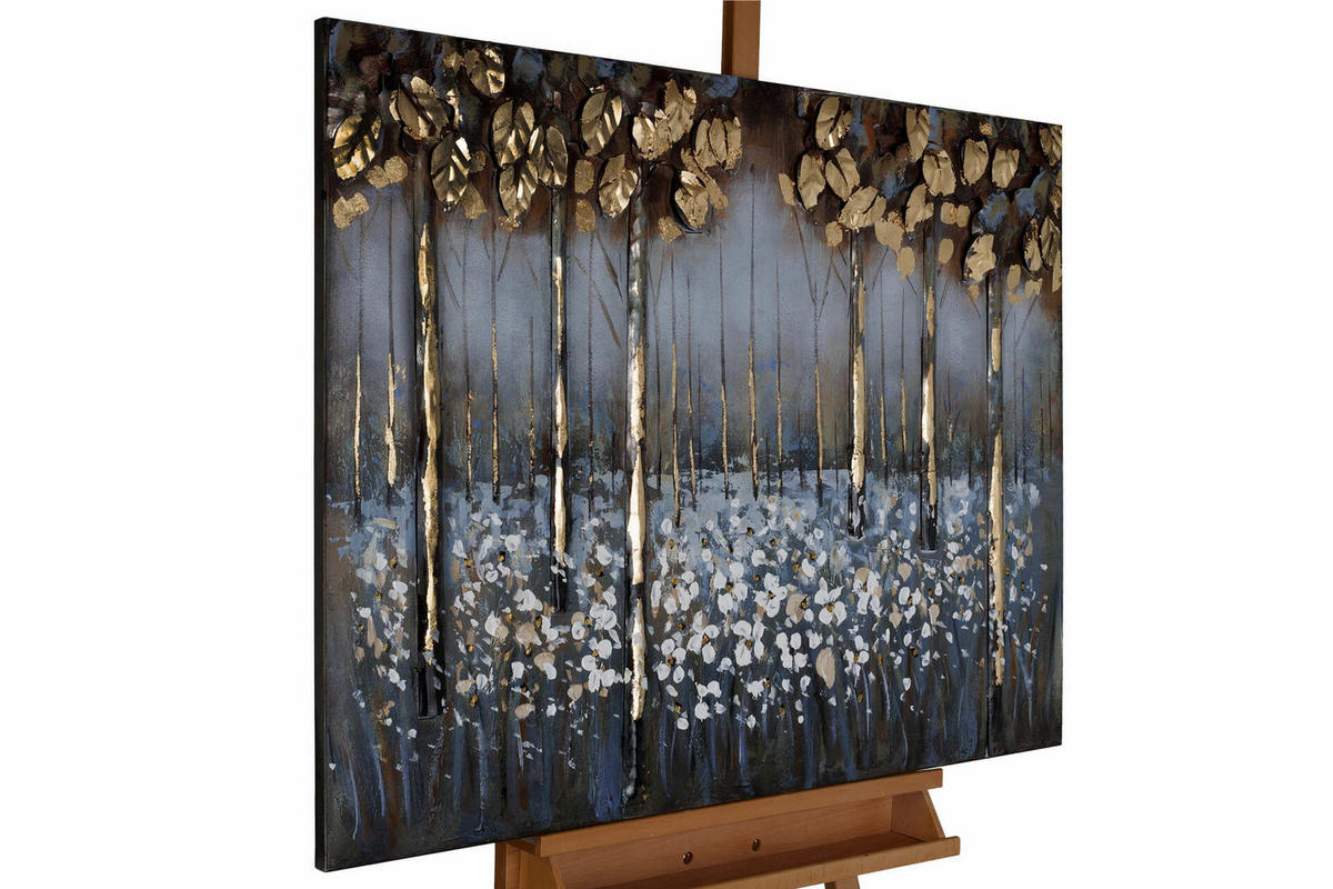 METALLBILD 100/70 cm - Weiß, Metall (100/70cm) - KUNSTLOFT