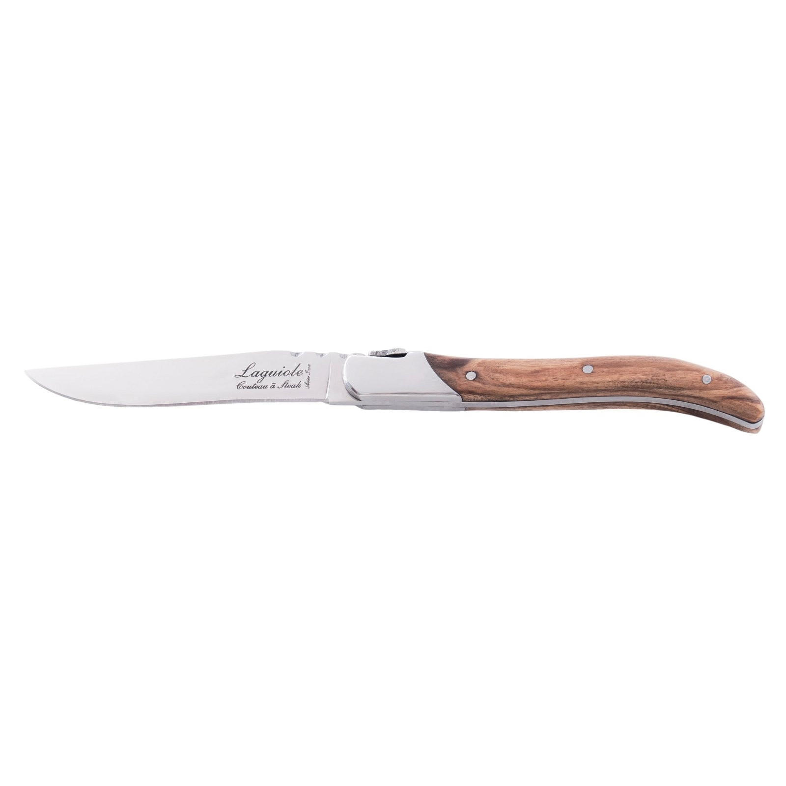 STEAKMESSER Luxury Line Olivenholz 6 Stück - Braun, Holz (23cm) - Laguiole Style de Vie