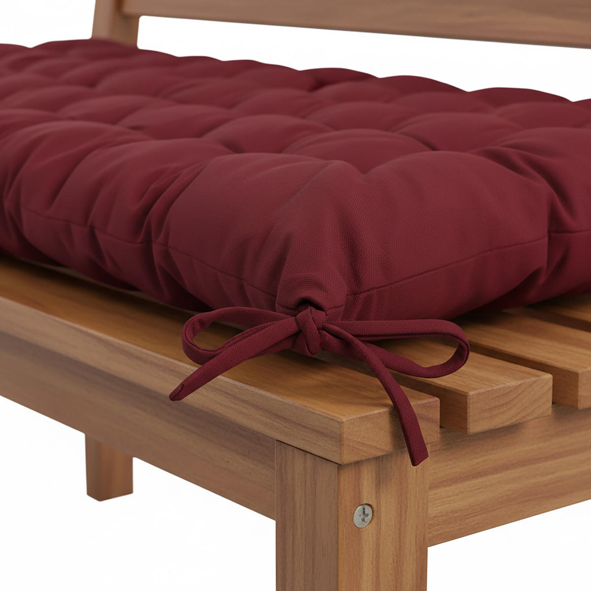 LAVIČKOVÝ sedák - tmavočervená, textil/plast (70/8/190cm) - Relaxdays