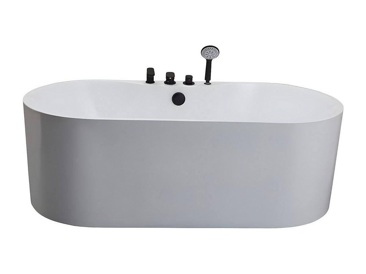FREISTEHENDE Badewanne - 1 Person - acryl - weiß Stepona - Weiß, Kunststoff (150/58/75cm) - Vente-Unique