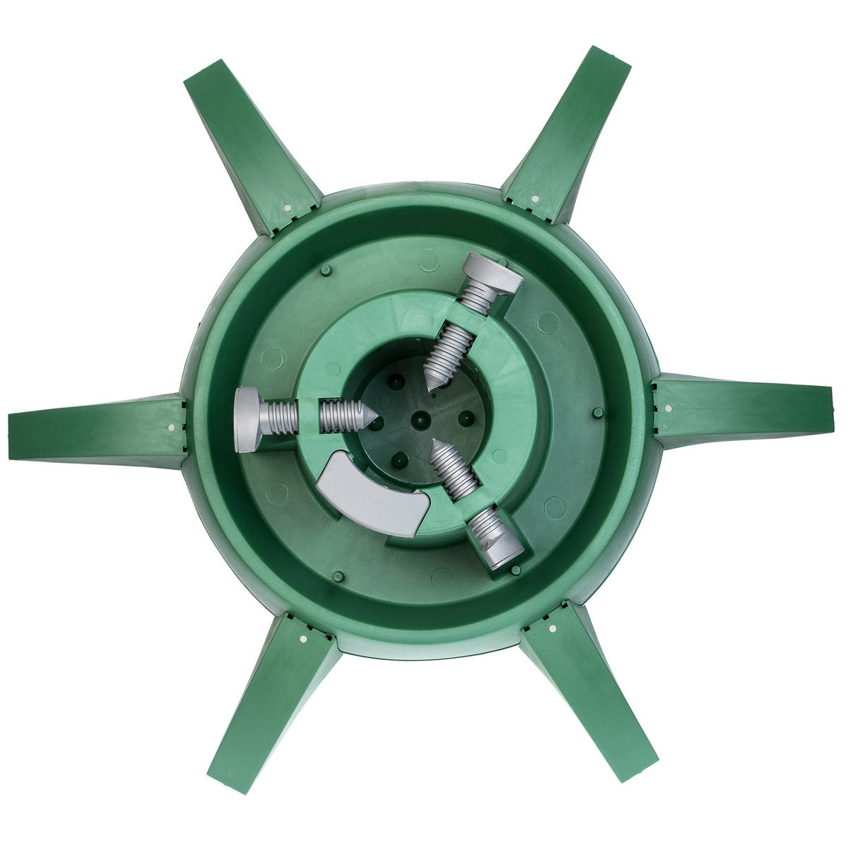 KADAX Weihnachtsbaumständer Weihnachtsbaumständer bis 3,3 m - Grün, Kunststoff (17cm) - KADAX