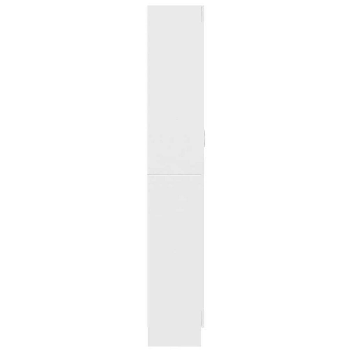 VITRINENSCHRANK Weiss 82,5/30,5/185 Cm Holzwerkstoff - Weiß, Holzwerkstoff (30.5/185/82.5cm) - vidaXL