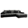ECKSOFA Bangkok, Seite: Rechts - Silberfarben/Hellgrau, Holz/Textil (310/175cm) - MIRJAN24