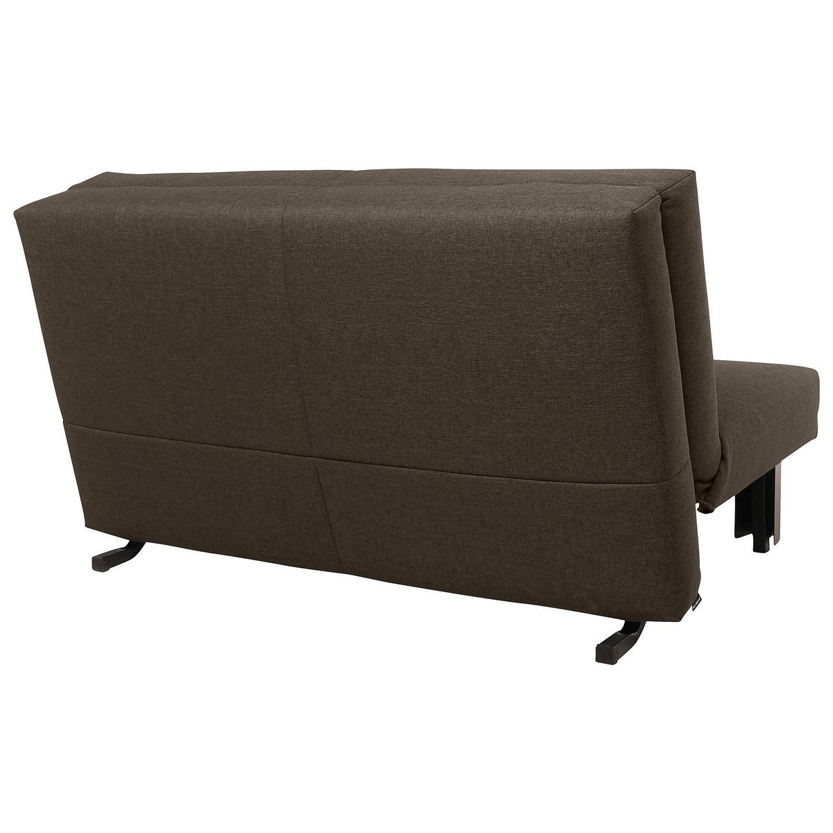 FALTSOFA Kalomira Bezug Flachgewebe Metall schwarz / braun - Braun, Kunststoff (145/84/100cm) - 58aufmkessel