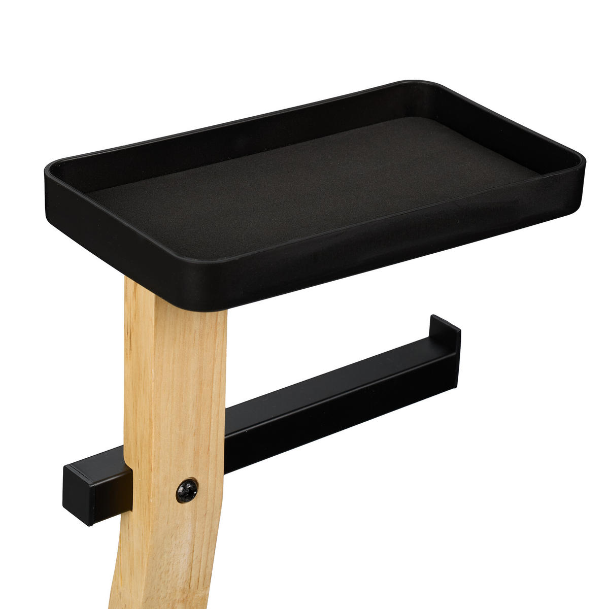 WC-GARNITUR - Schwarz, Holz/Kunststoff (30/80/20cm) - Relaxdays