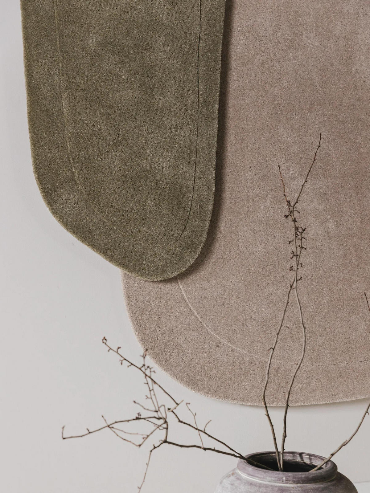 VOLNENA preproga Shape kremna 200x300 cm - krem, tekstil/naravni materiali (200/300cm) - benuta Pure