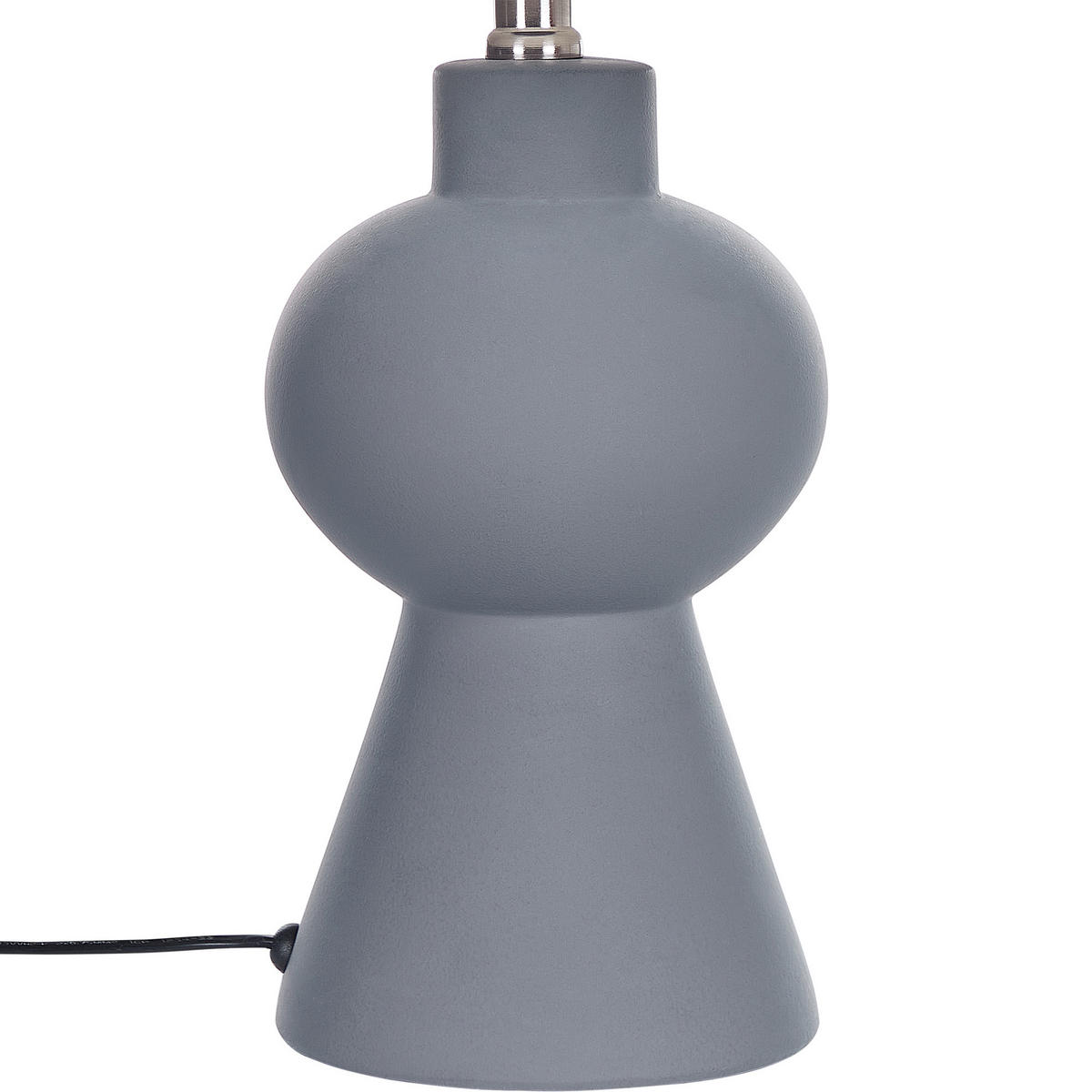 TISCHLAMPE Fabilos 30/30/48 cm - Grau, Keramik (30/30/48cm) - Beliani