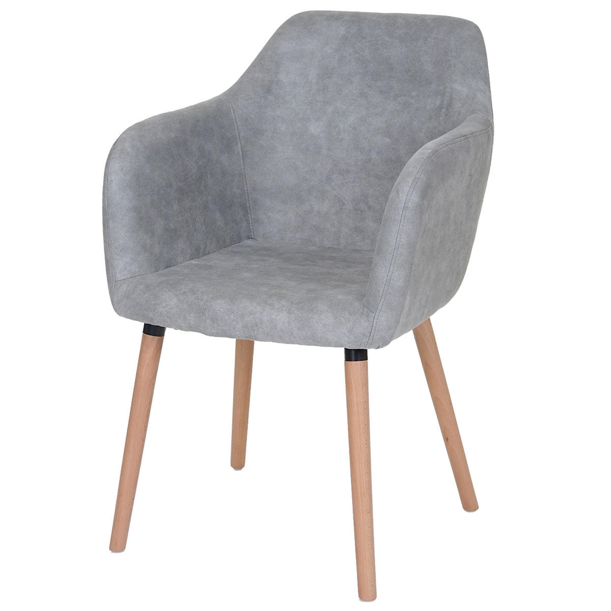 ESSZIMMERSTUHL Beton Dekor - Grau, Textil (58/88/64cm) - MCW