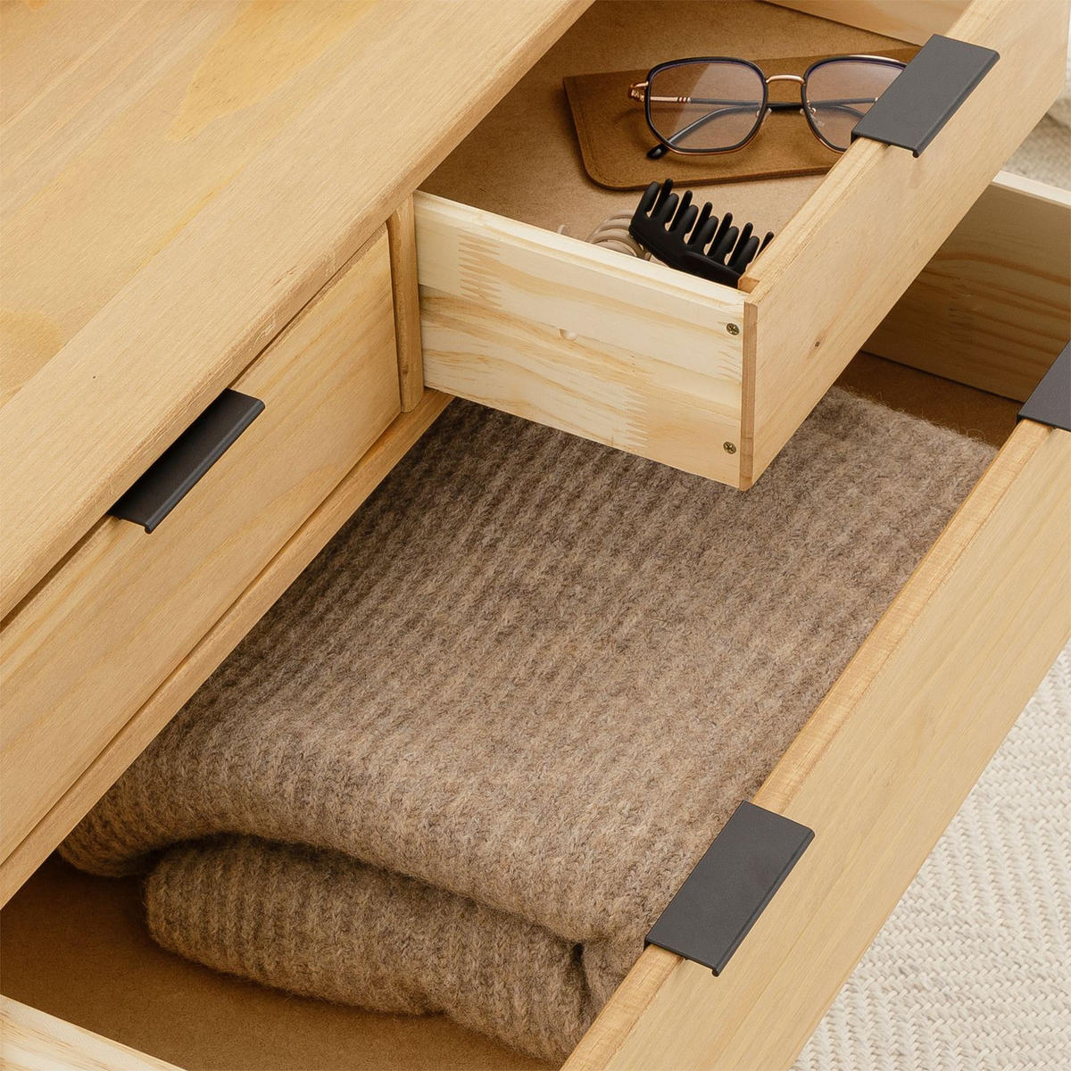 KOMMODE TEPERA - Braun, Holz (75/92/46cm) - IDIMEX