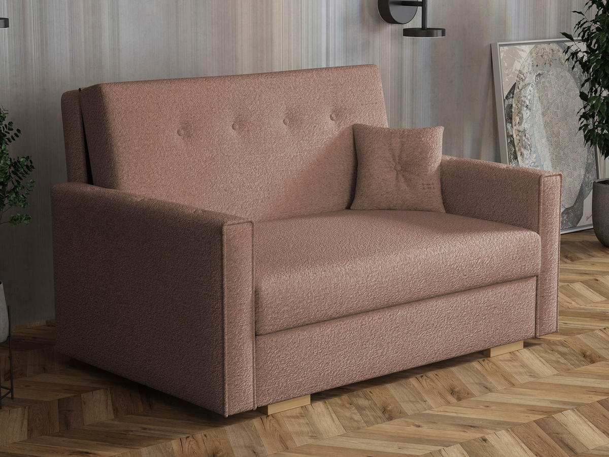 SCHLAFSOFA Viva Sonic II - Schwarz/Braun, Holz/Textil (133/85/100cm) - MIRJAN24