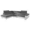 ECKSOFA Fonti, Seite: Links - Weiß, Holz/Textil (253/188cm) - MIRJAN24