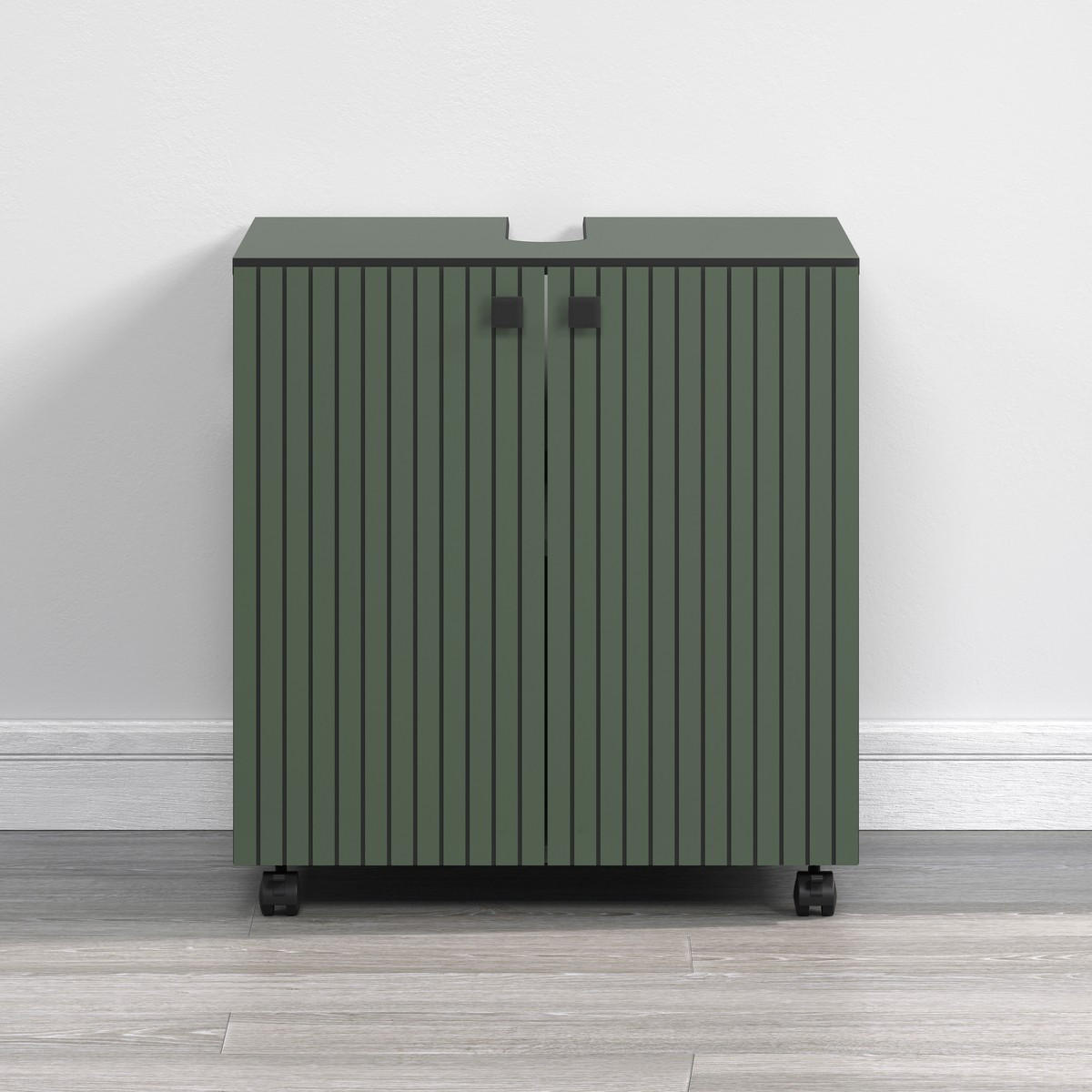 WASCHBECKENUNTERSCHRANK PureBliss Grün - Grün, Holzwerkstoff (60/64/42cm) - Trendteam