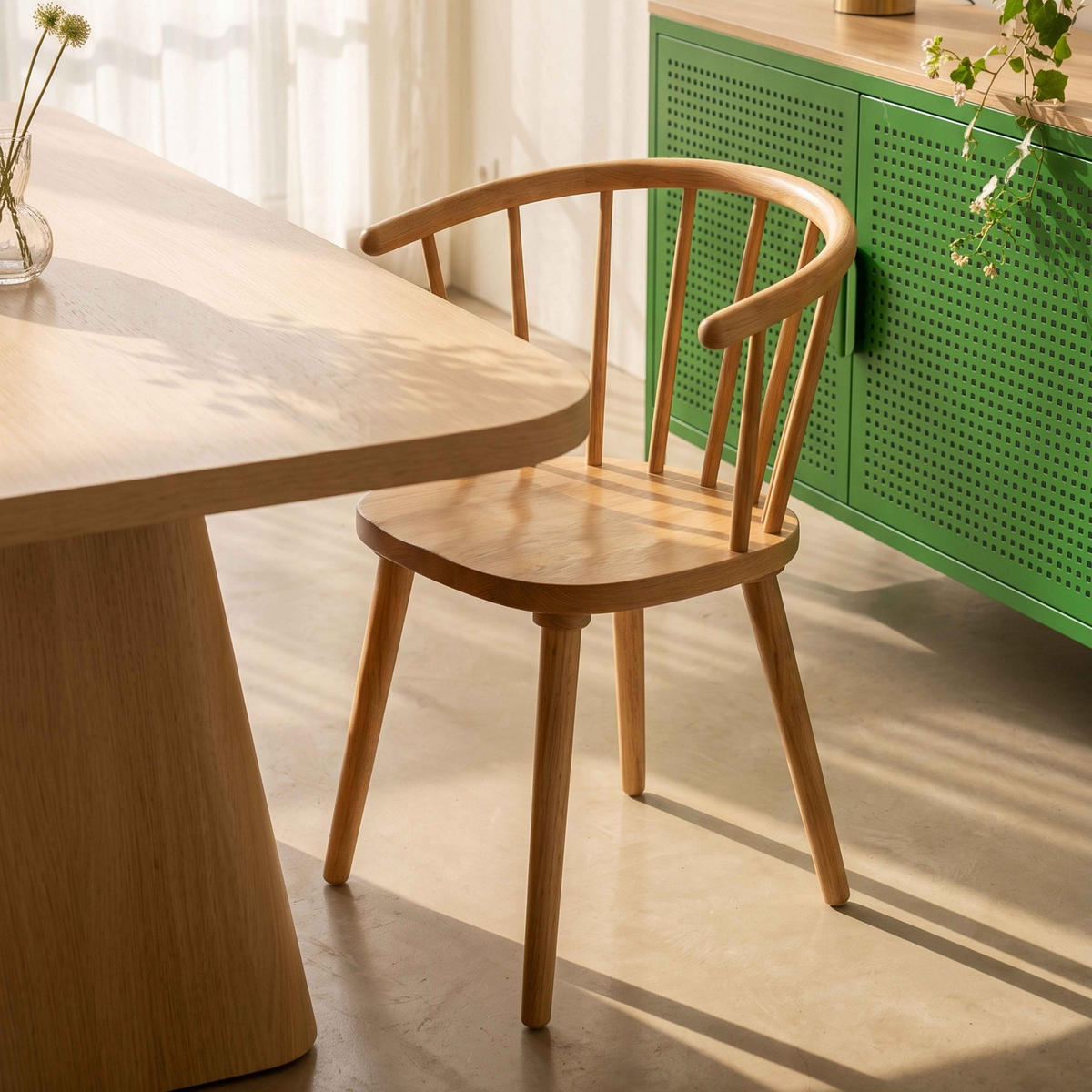 STÜHLE 2-tlg., Beigefarbe - Beige, Holz (44/76/42cm) - Oviala