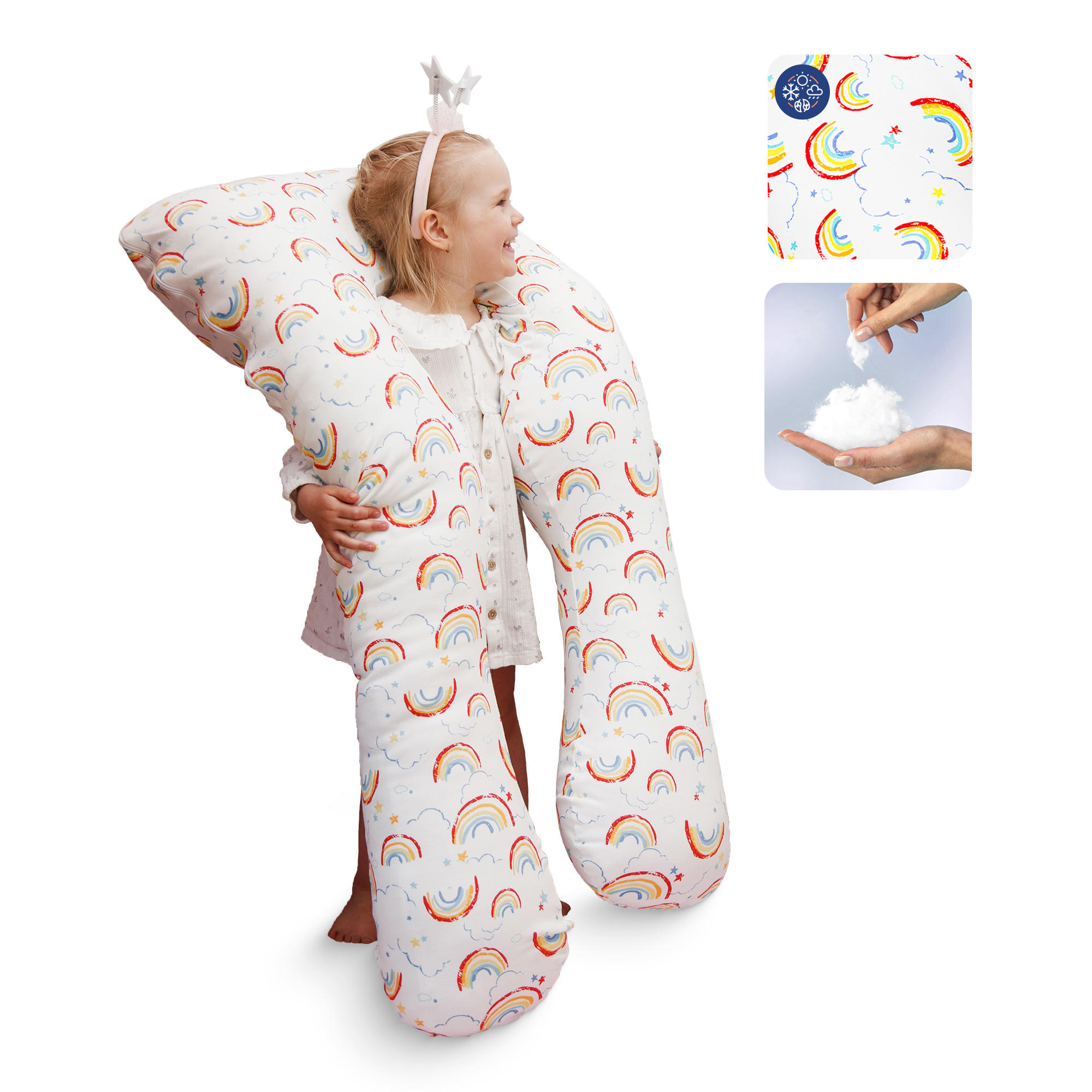 KISSEN für Kinder - Multicolor, Textil (60/120cm) - KomfortKissen