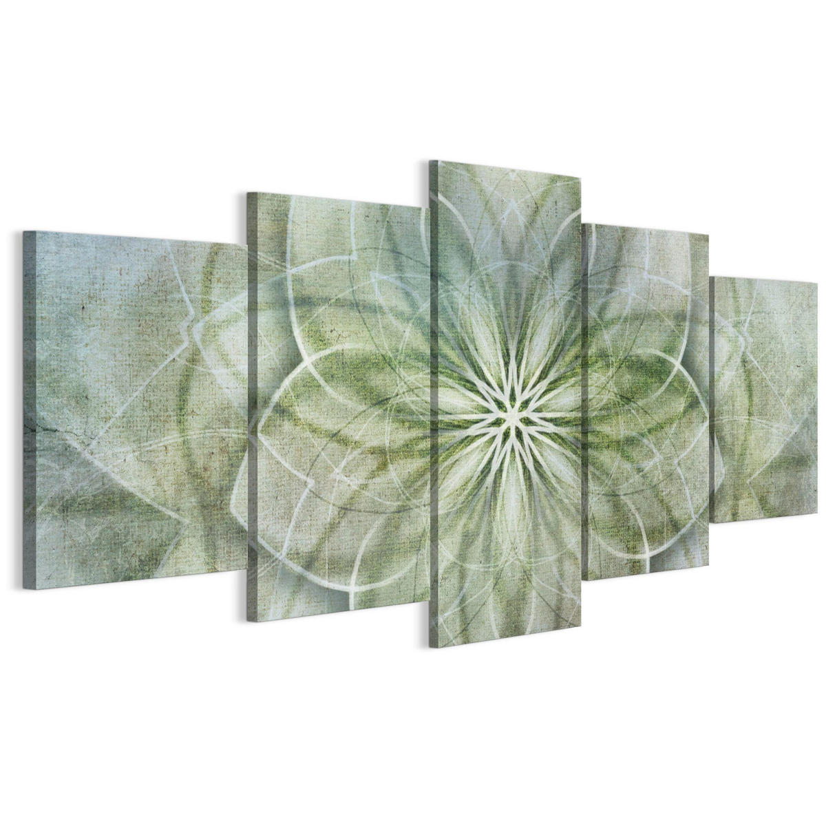 LEINWANDBILD Boho 5-tlg. 200x100 cm - Multicolor, Holz (200/100cm) - LUMASOUL