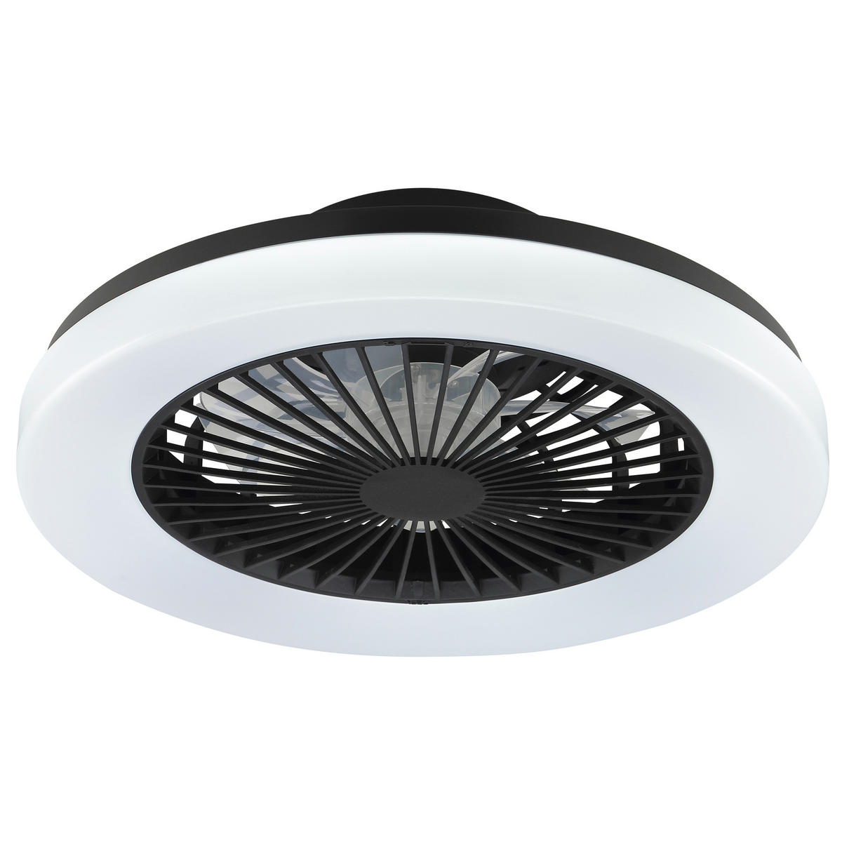 LED DECKENLEUCHTE Varelo Schwarz 42/42/13,8 cm - Schwarz, Kunststoff (42/42/13.8cm) - Brilliant