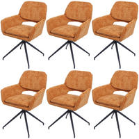 ESSZIMMERSTUHL Orange 6er-Set - Orange, Textil (57/86/61cm) - MCW