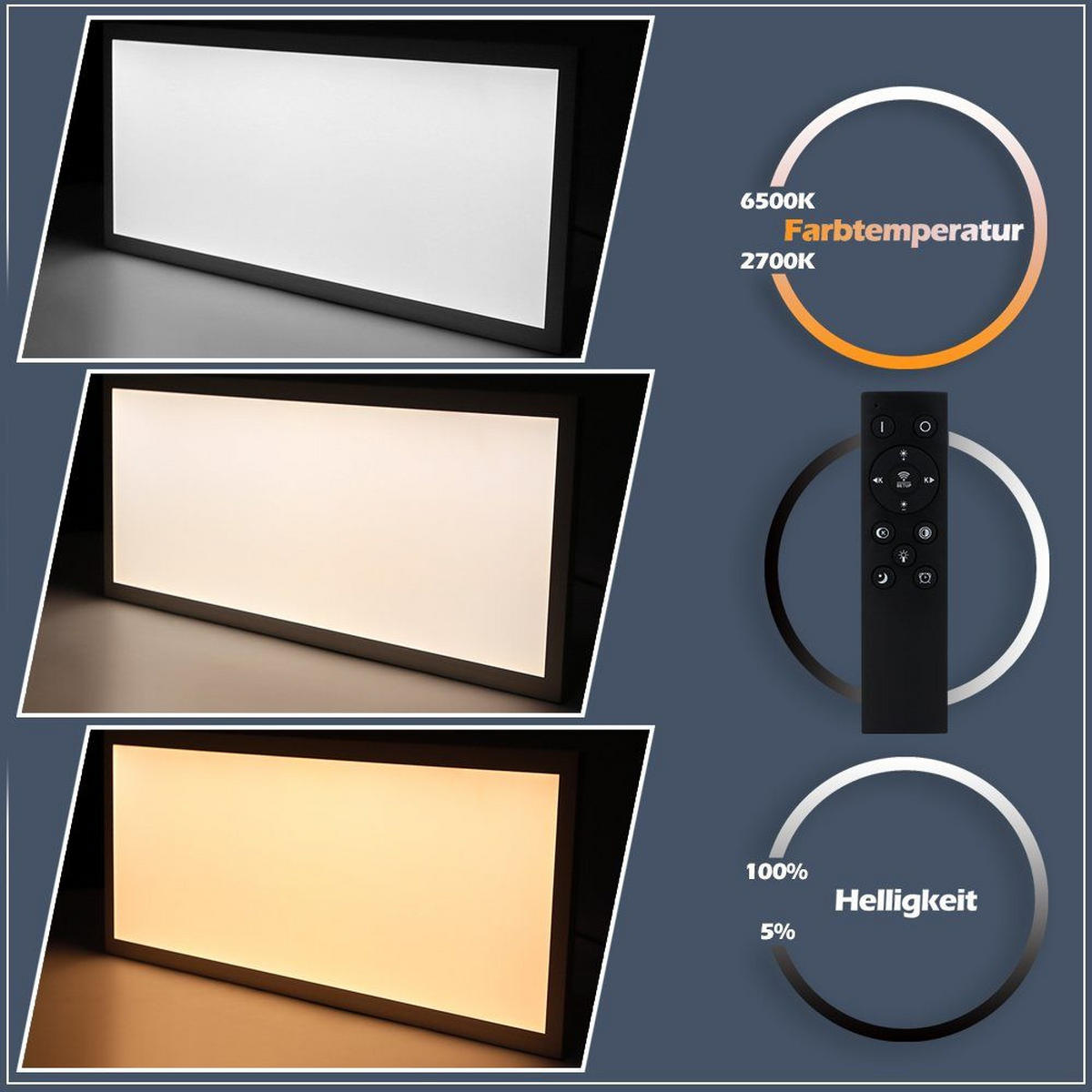 LED-DECKENLEUCHTE Petra 100/25/1 cm - Weiß, Kunststoff (25/100/1cm) - Nettlife