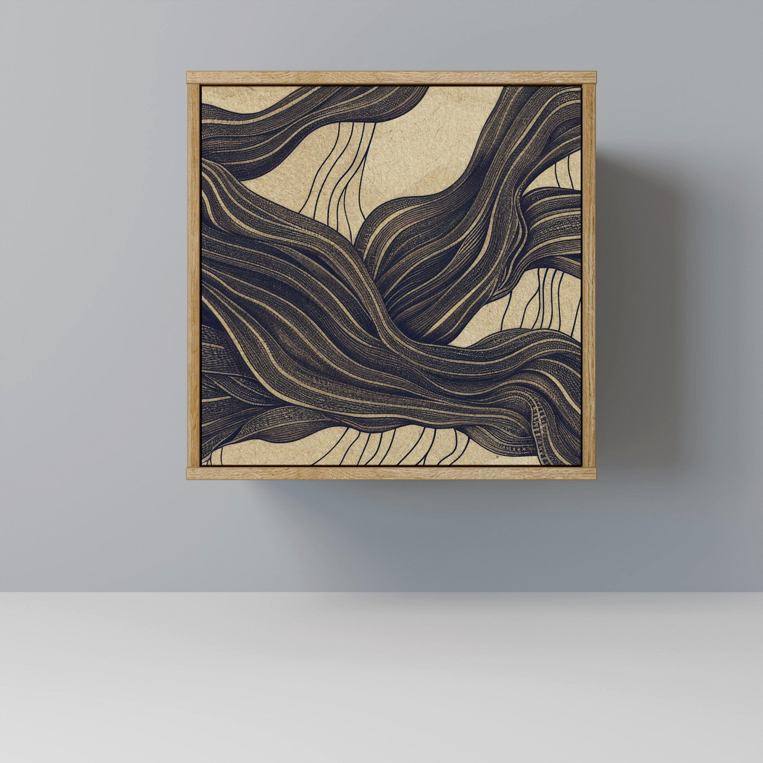 SpaceRebels Sideboard Eiche 57.5x57.5x42 cm