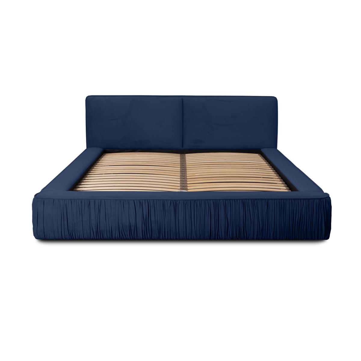 POLSTERBETT aus Polyester Fonni 180x200 cm, Dunkelblau - Dunkelblau, Textil (180/200cm) - Fedve