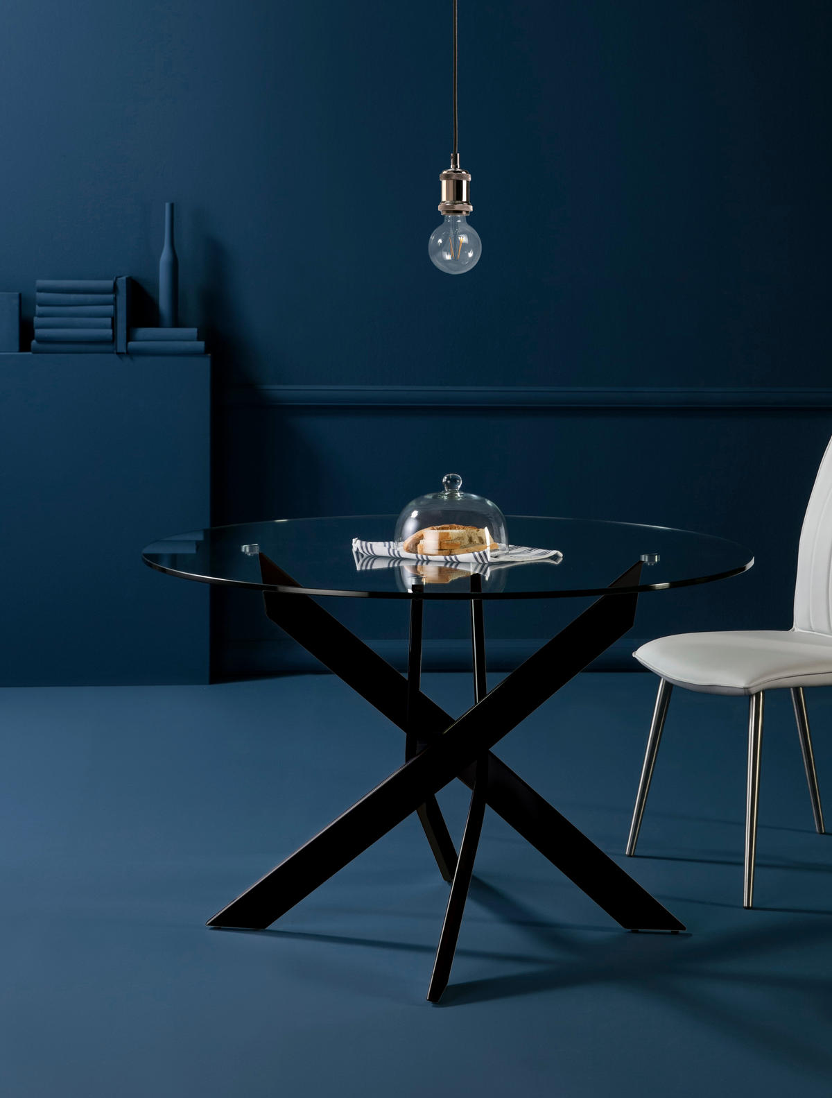 ESSTISCH Ruth Schwarz 120/120/76 cm - Schwarz, Metall (120/120/76cm)