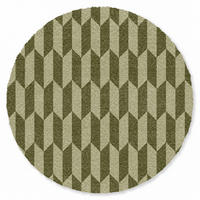 ROHOŽKA Vzor - abstraktní - zelená - letadla 90x90 cm - olivově zelená, textil/umělá hmota (90/0.4cm) - MuchoWow