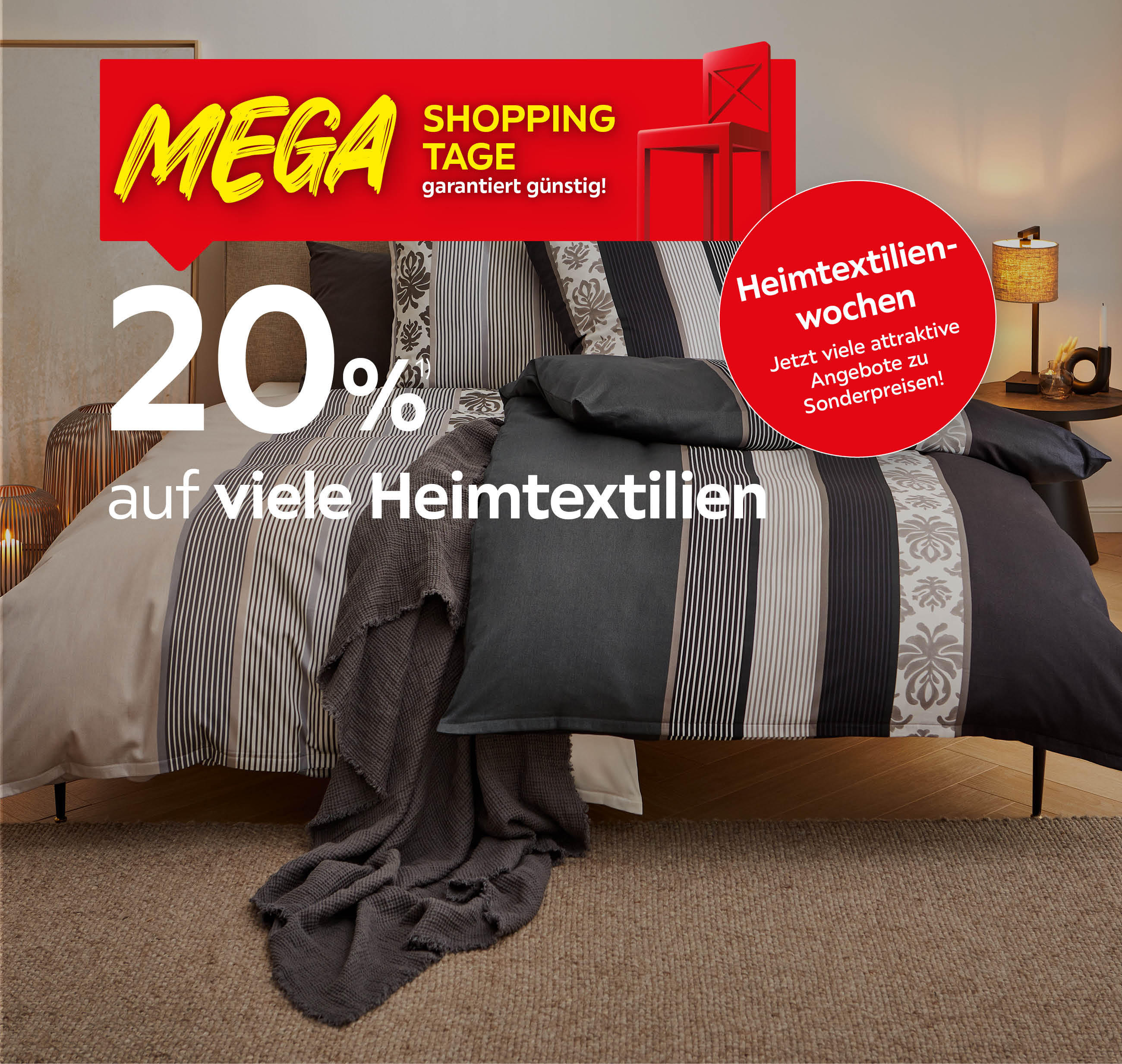 20% auf Heimtextilien