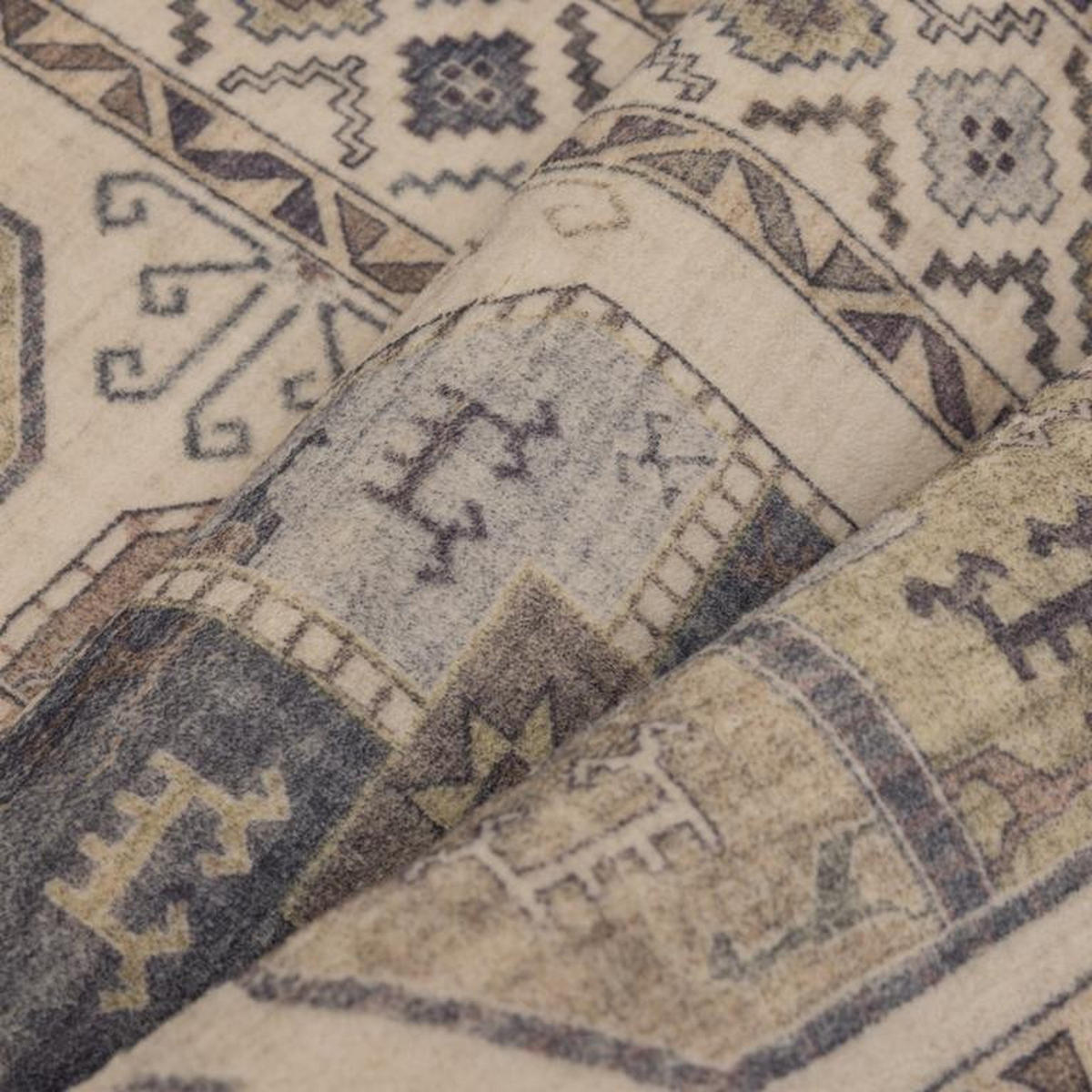 VINTAGE-TEPPICH Mastic Beige/Grau 200x290 cm - Multicolor, Textil (200/290cm) - Vercai Rugs