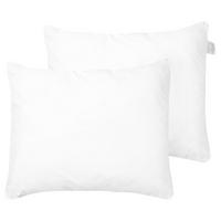 KOPFKISSEN 2er-Set Weiß 50/60 cm Errigal - Weiß, Textil (60/50cm) - Beliani