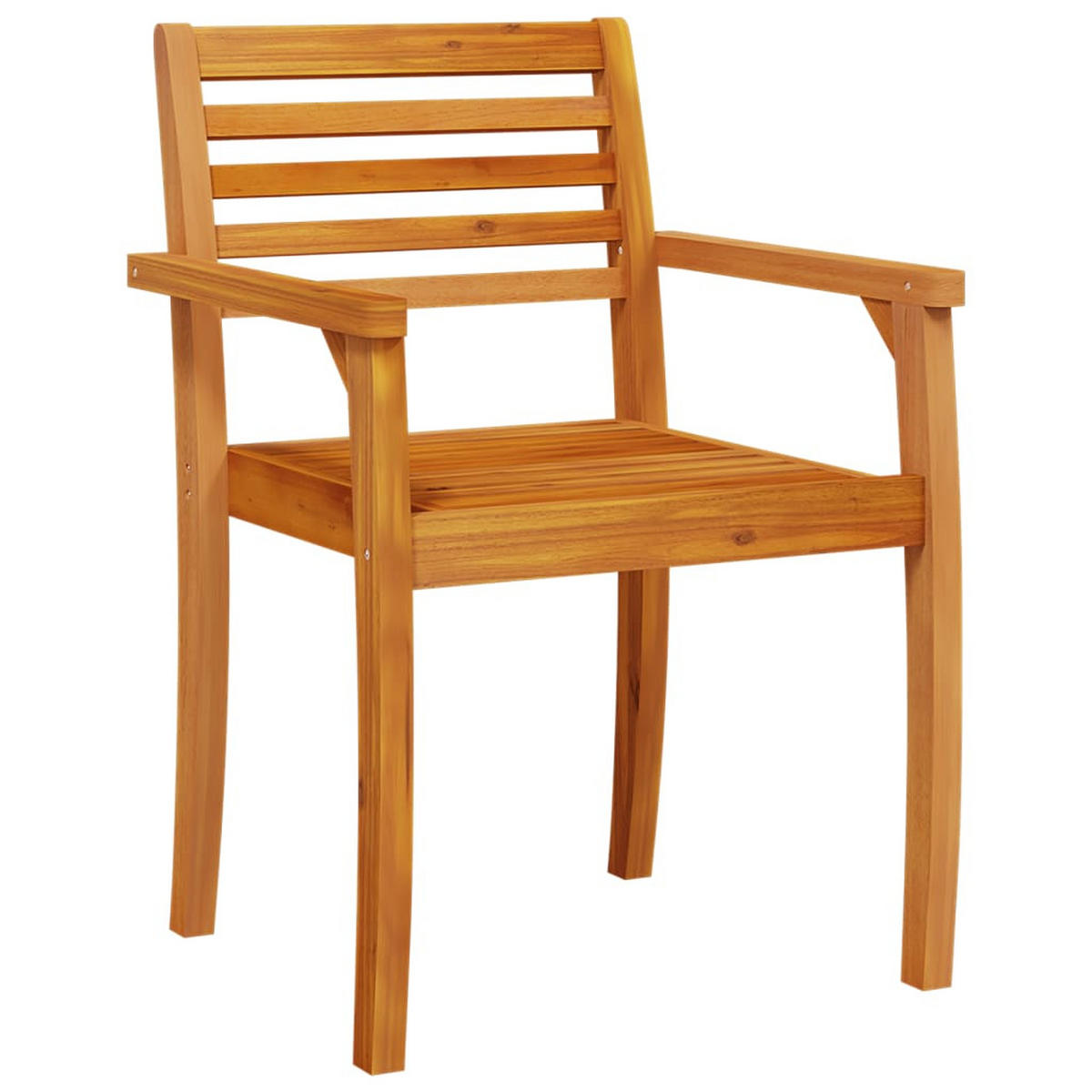 GARTENSTÜHLE 4er Set 59/55/85 Cm Massivholz Akazie - Braun, Holz (59/85/55cm) - vidaXL
