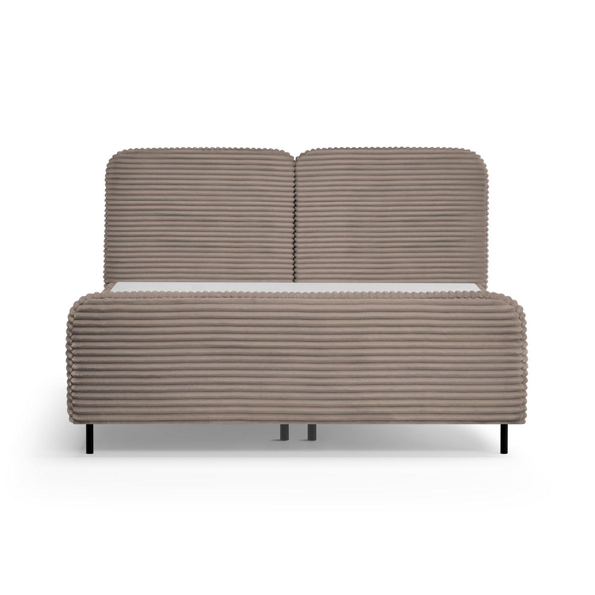 POLSTERBETT Lea mit Bettkasten, 180x200, Cappuccino - Cappuccino, Textil (180/200cm) - Beautysofa