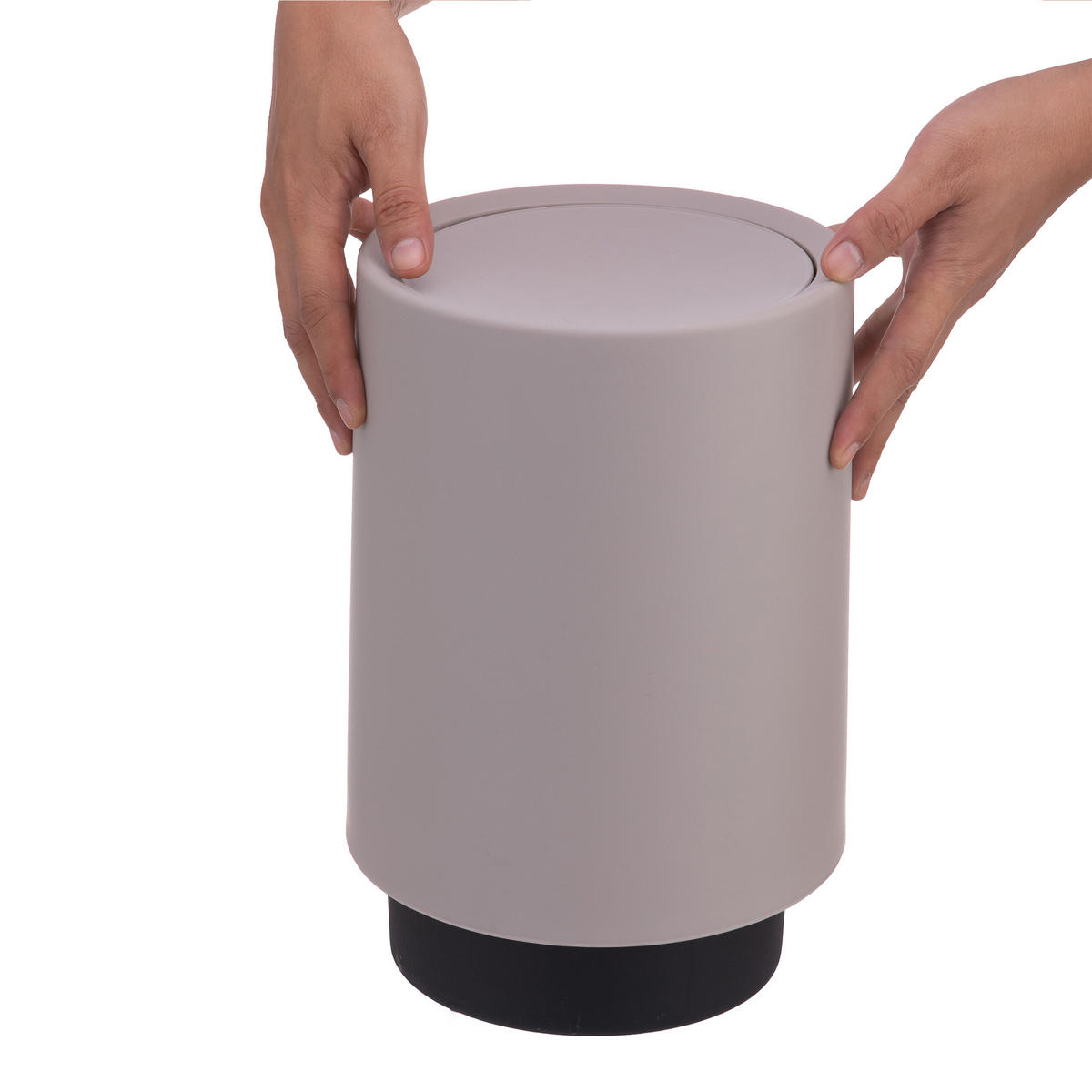 KOSMETIKEIMER - Beige, Kunststoff (20/26/20cm) - Relaxdays