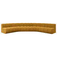WOHNLANDSCHAFT modulares Sofa Montra-U1 - 490x174x70 cm Senfgelb - Currygelb, Holzwerkstoff/Textil (490/70/174cm) - ALTDECOR
