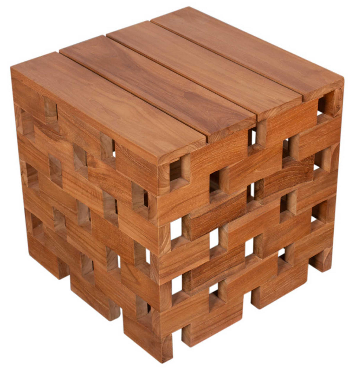 BEISTELLTISCH Dunham - Naturfarben, Holz (52/52/52cm) - Mr. Deko