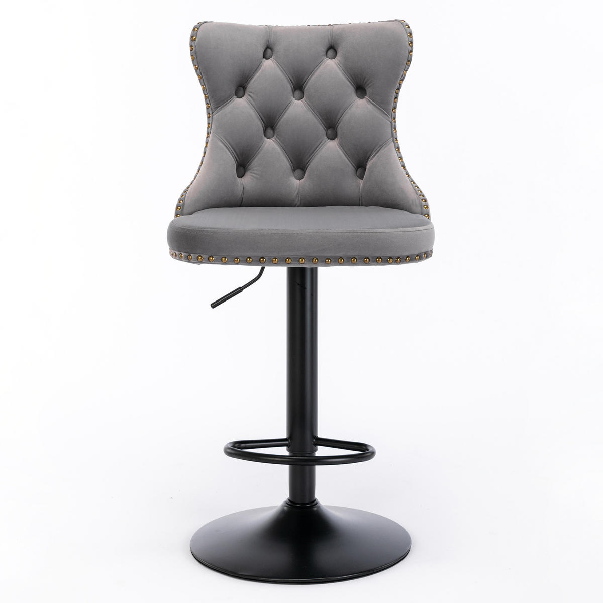 BARHOCKER DE-36371 2er-Set mit 360°-Drehung Grau - Grau, Metall (46/115/46cm) - ComfortXL