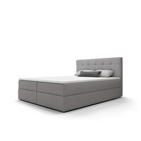 BOXBETT FADO 2 180x200, mit Matratze H3 und Topper, Cosmic 118 - Grau, Holz/Kunststoff (180/200cm) - Bedante