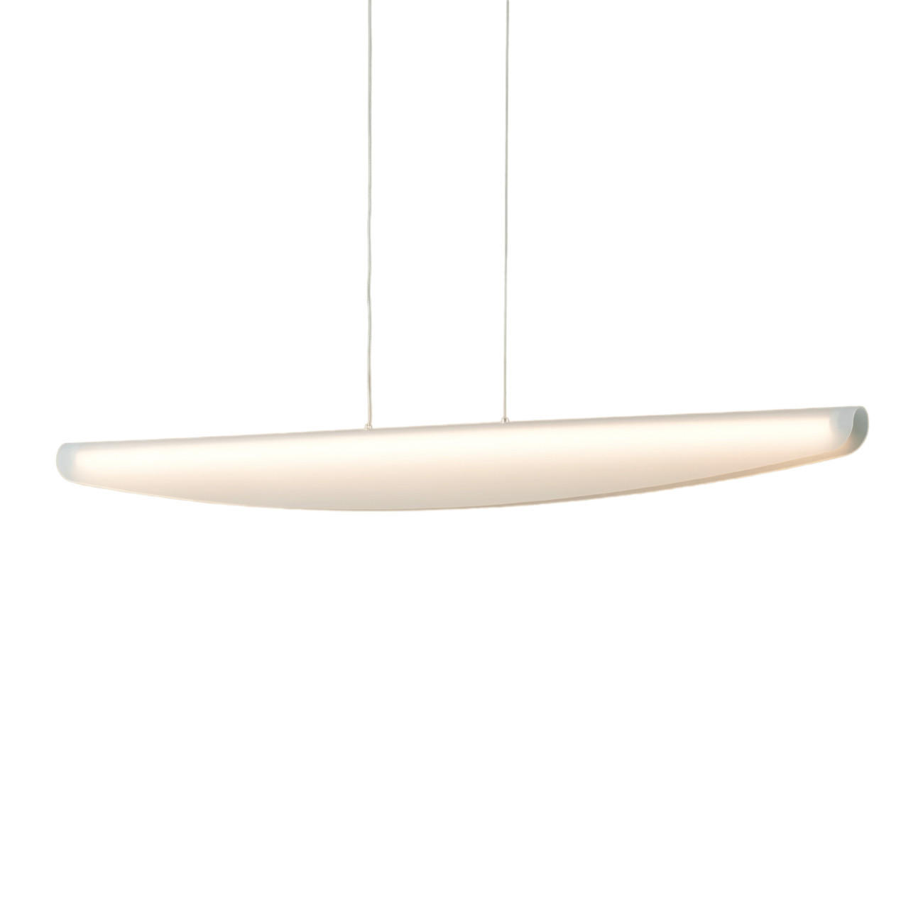HÄNGELEUCHTE Auren, Beige et blanc, 115cm - Beige, Metall (120/3.5/10cm) - KOSILUM