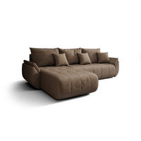 ECKSOFA mit Schlaffunktion TOKYO R Monolith 09 Rechts - Braun, Textil (280/185cm) - Bedante