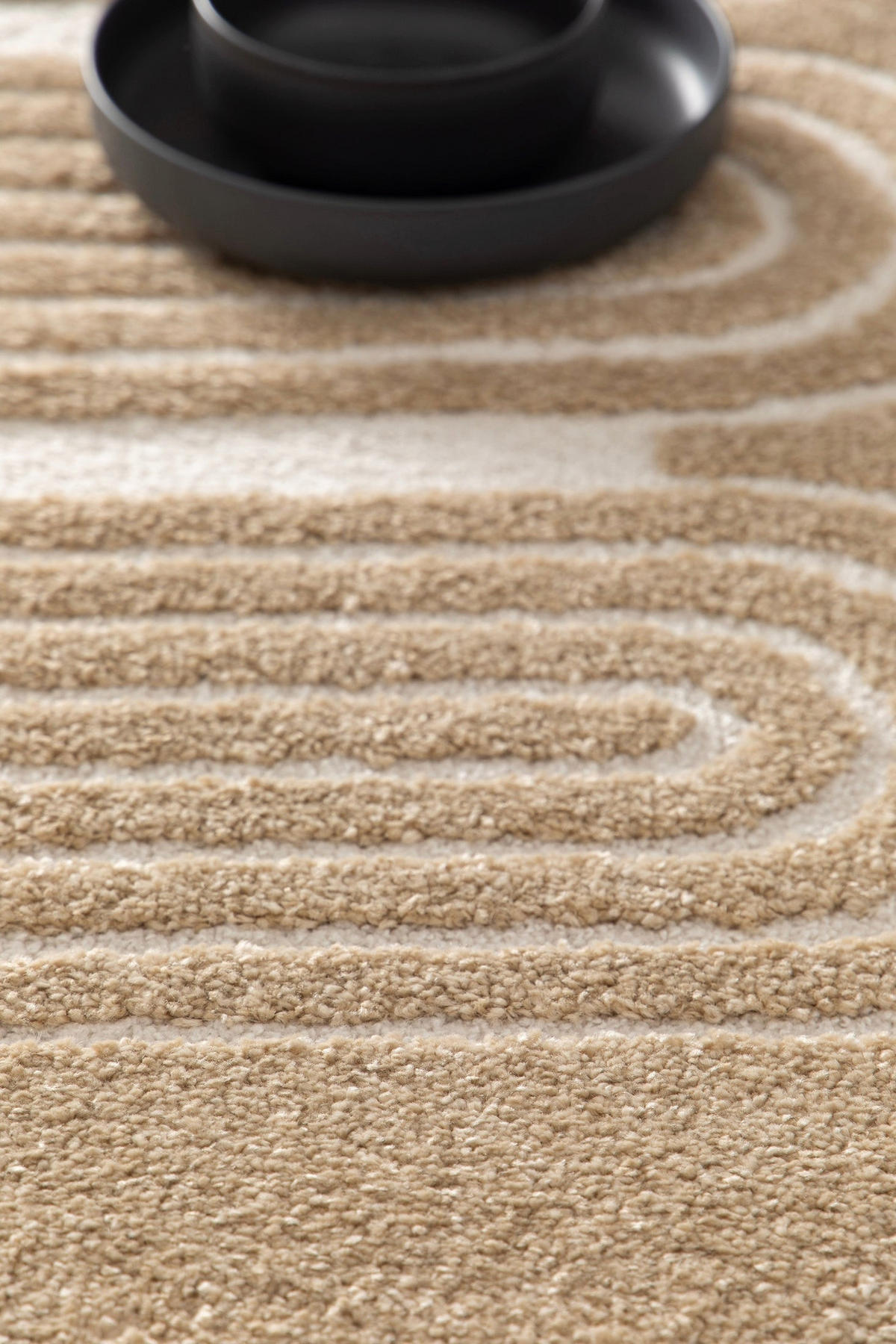 TEPPICH sehr weich mit Relief-Effekt bruin - Braun, Textil (160/230cm) - AFK Living