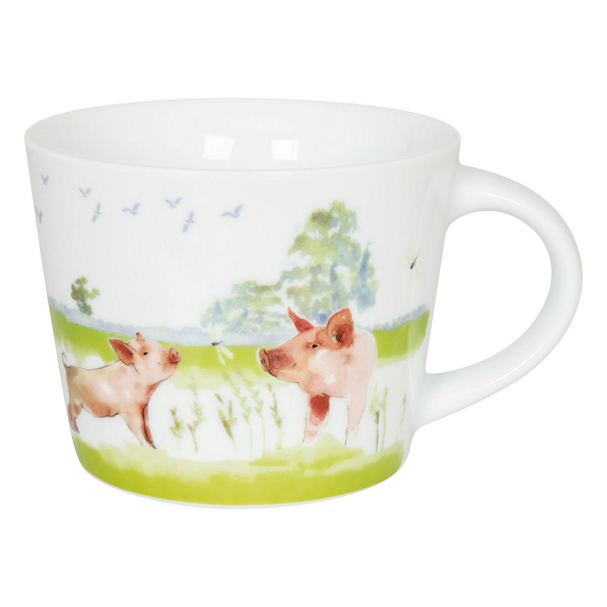 KAFFEEBECHER Farm Animals - Pig - Naturfarben, Keramik (0.42L) - Könitz