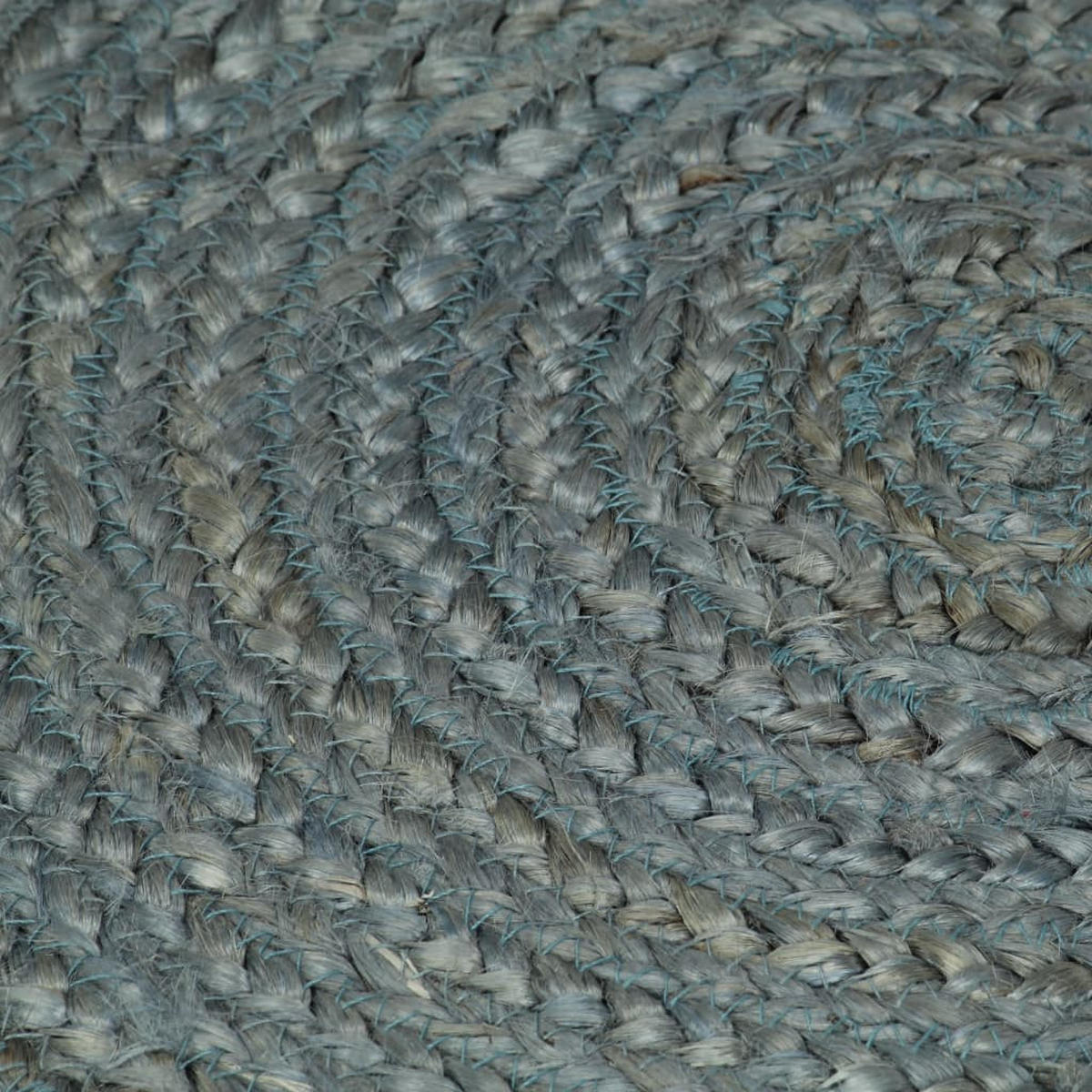 TEPPICH Handgefertigt Jute Rund 120 cm Olivgrün - Grün, Textil (120/120cm) - furnicato