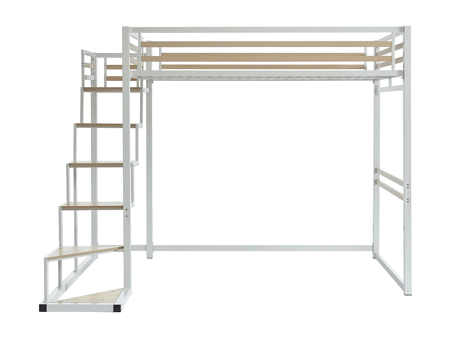 HOCHBETT - 2 Personen - Metall - Weiß - - Weiß, Metall - Vente-Unique