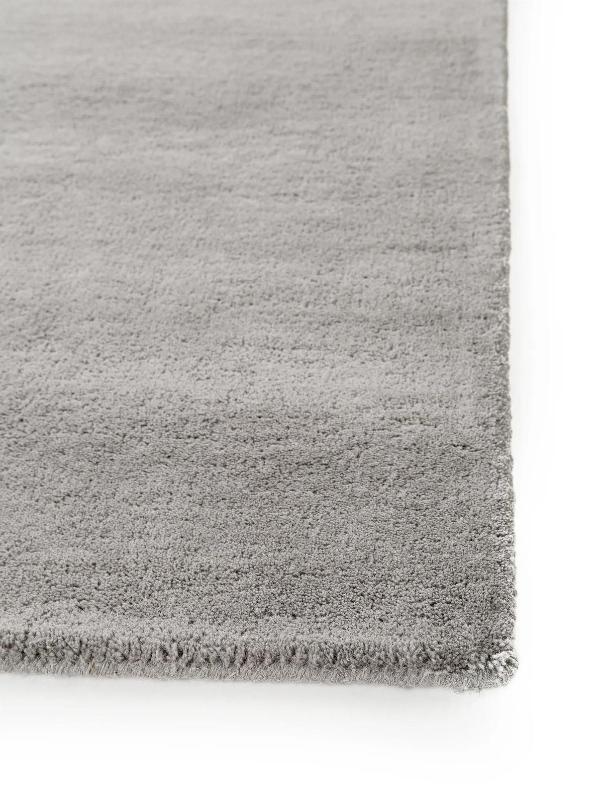 WOLLTEPPICH-LÄUFER Bent Grau 80x250 cm - Grau, Textil (80/250cm) - benuta Nest