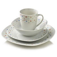 GESCHIRR-SET Lea 16-tlg Multicolor 30/30/40cm Porzellan - Multicolor, Keramik (30/40/30cm) - Mondex